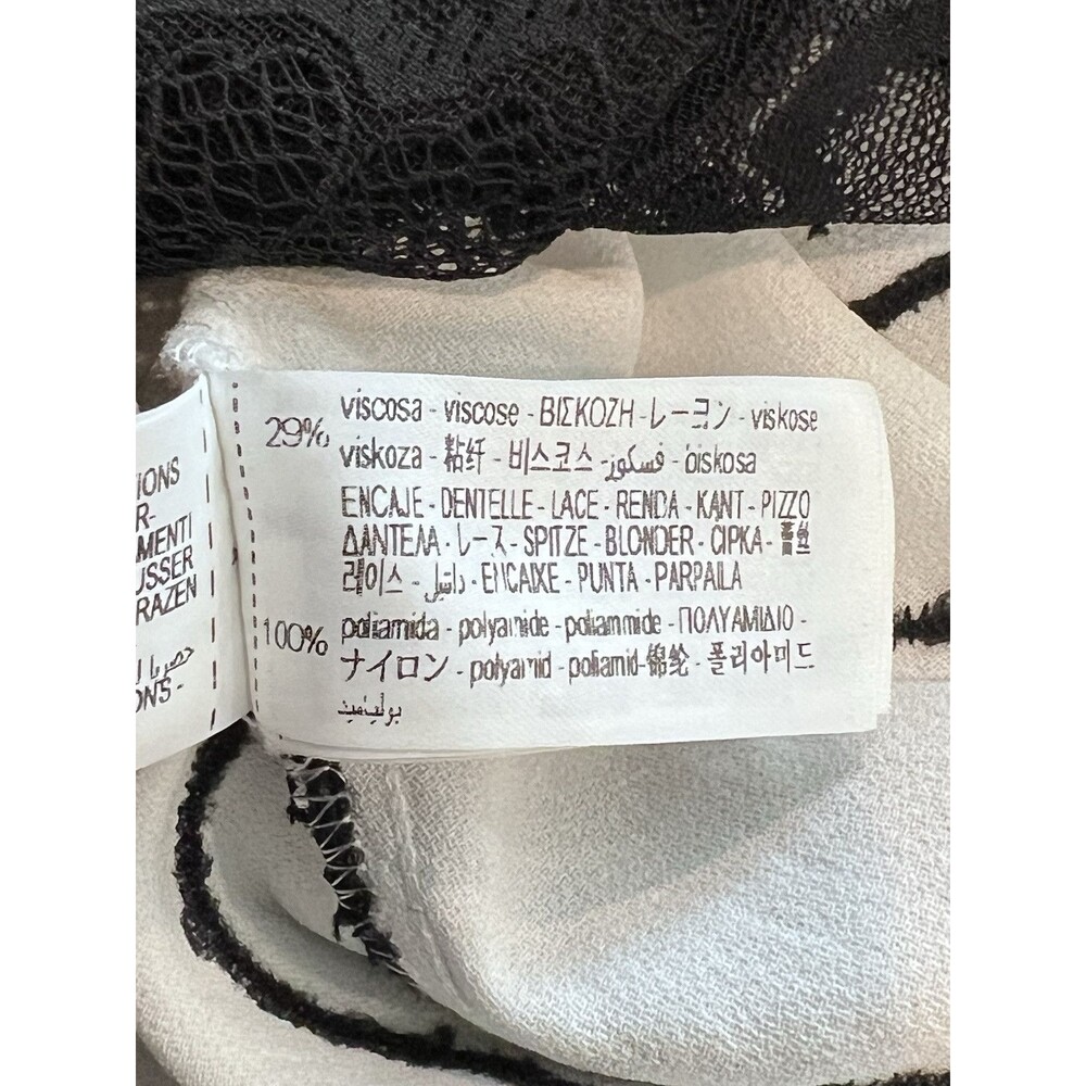 ZARA WOMAN SS24 WHITE LACE SATIN EFFECT DRESS ZW COLLECTION SIZE LARGE 8385/789 - Picture 15 of 16